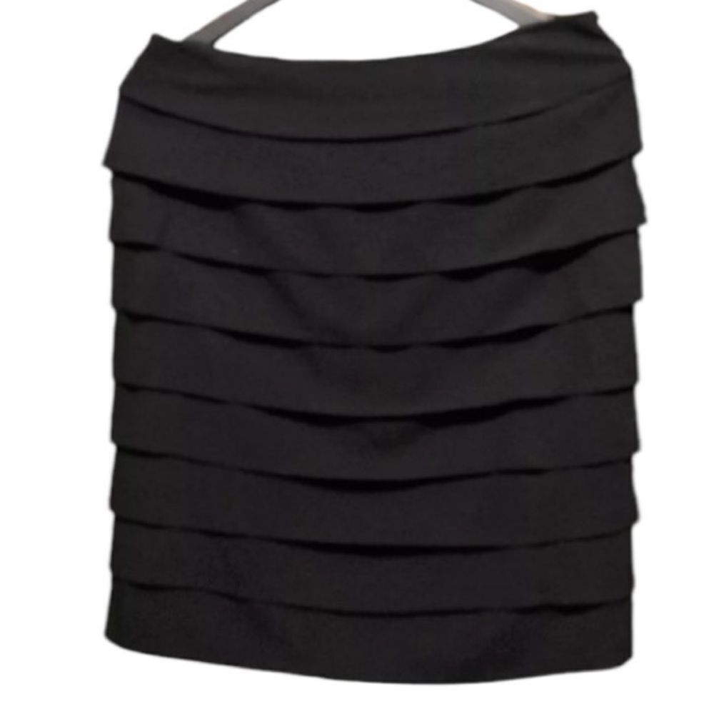 Elegant Black Layered Skirt